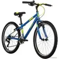 Велосипед Novatrack Racer 2023 24SHV.RACER.14DBL23 (синий) 1