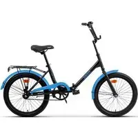 Велосипед AIST Smart 20 1.1 2024 (черный/синий) 1