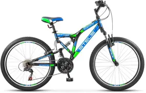 Stels Mustang V 24'' V030 черный/синий/зеленый 1