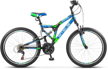 Stels Mustang V 24'' V030 черный/синий/зеленый 1