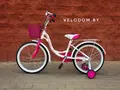 Детский велосипед Delta Butterfly 18 2020 (белый/розовый) 2