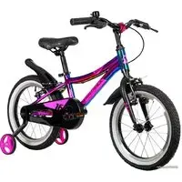 Детский велосипед Novatrack Katrina V 16 2022 167AKATRINA1V.GVL22 (фиолетовый) 1
