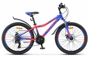 Stels Navigator 410 MD 24" 21sp V010 синий/неоновый/красный 1