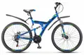 Stels Focus 21-sp MD 27.5 V010 синий/неоновый/зелёный 1