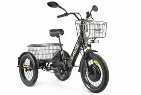 Электротрицикл GREEN CITY e-ALFA Trike черный 1