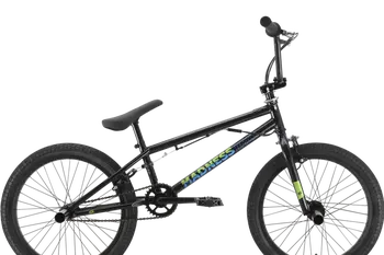 Велосипед Stark Madness BMX 4 2025 (разобранный, графит матовый/синий металлик/черный) 1