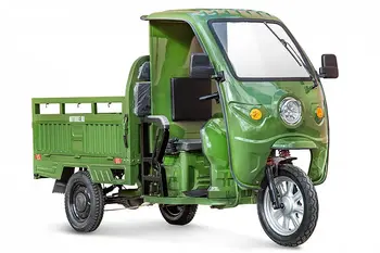 Грузовой электротрицикл Rutrike Гермес 1500 60V1200W   темно-зеленый 1