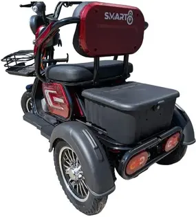Электротрицикл Smart8 Bulbash S  красный 1