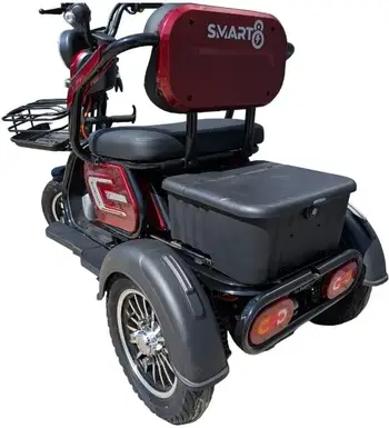 Электротрицикл Smart8 Bulbash S серый 1