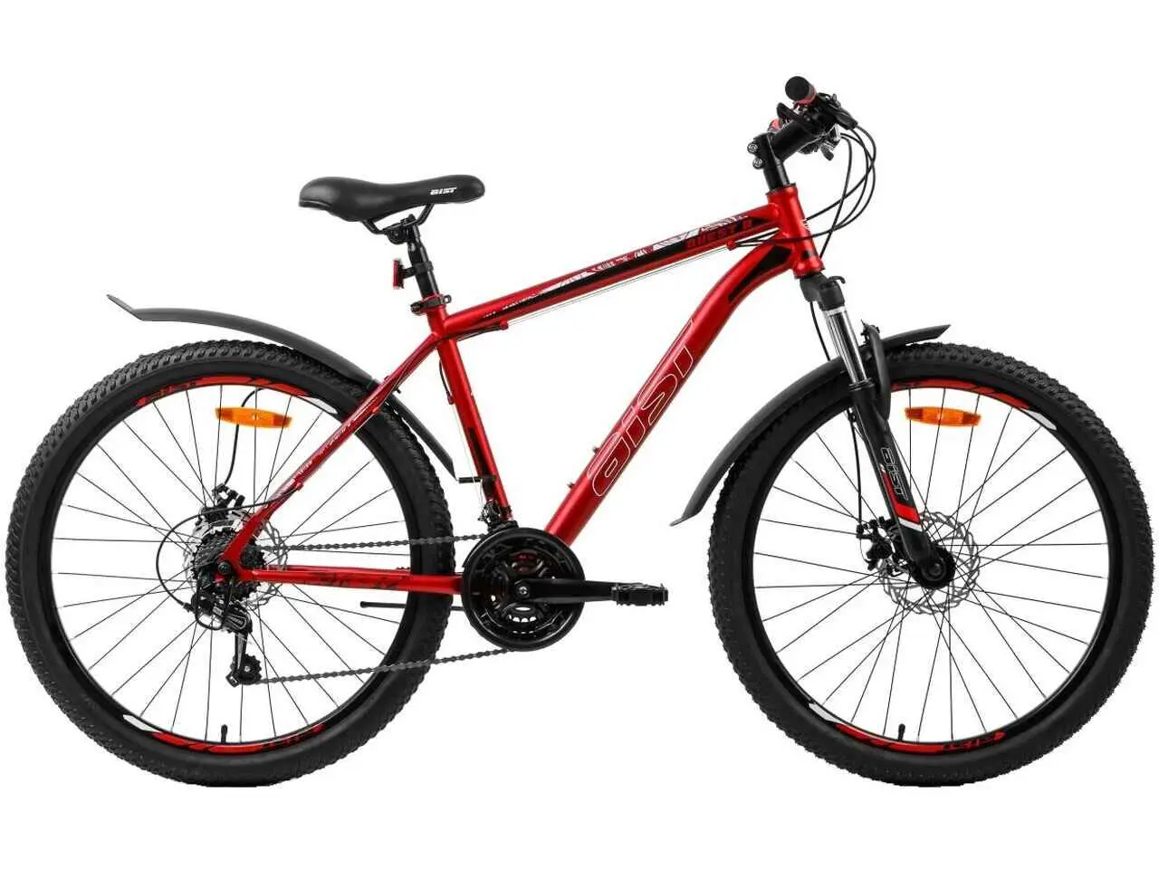 Велосипед AIST Quest Disc 26 р.20 2022 (красный/черный) 1