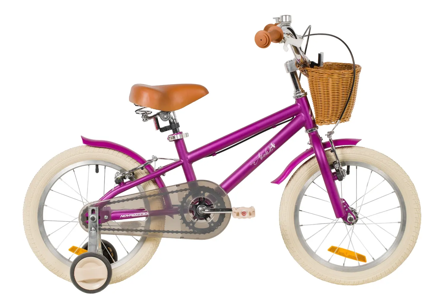 Детский велосипед Novatrack Adele 16 пурпурный 1