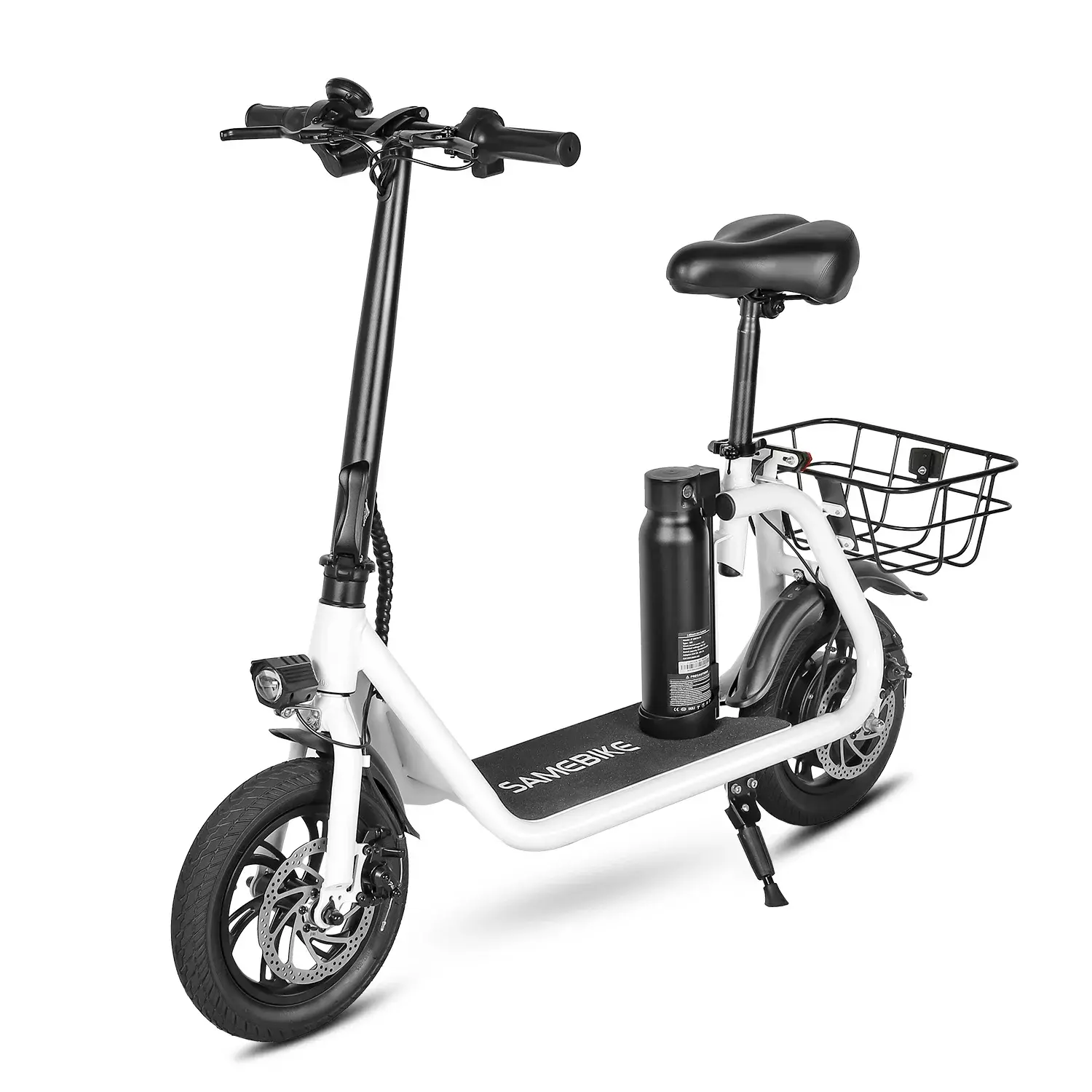 Электросамокат SameBike Comfort  белый 1