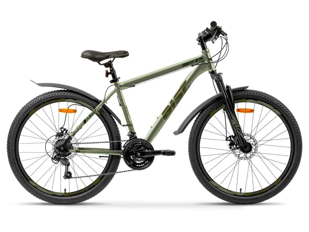 Велосипед AIST Quest Disc 26 р.20 2025 (зеленый) 1