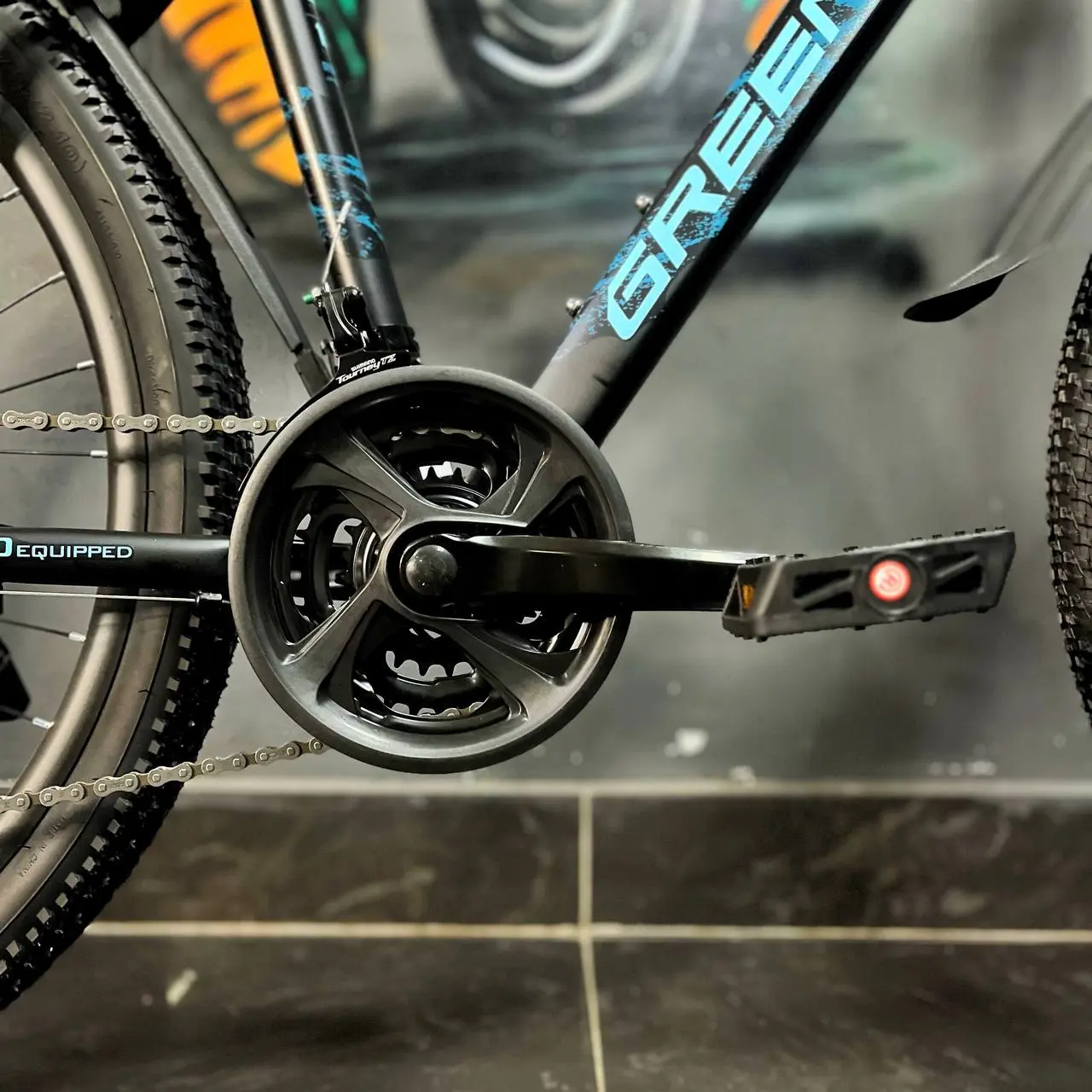 Велосипед Greenland Demetra 27.5 Pro черный-синий 1