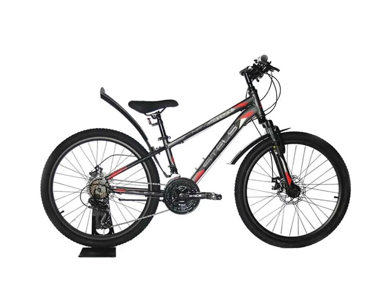 Велосипед Stels Navigator 400 MD 24 F010 2023 (серый/красный) 1