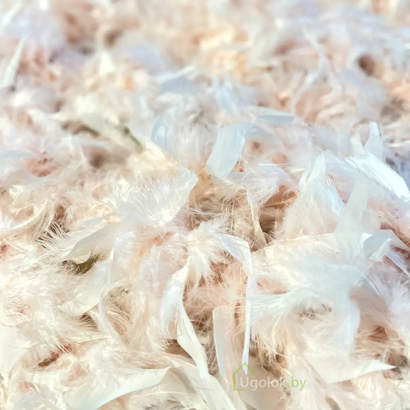 Гирлянда декоративная из перьев Боа Kaemingk 1.5 м розовый 1