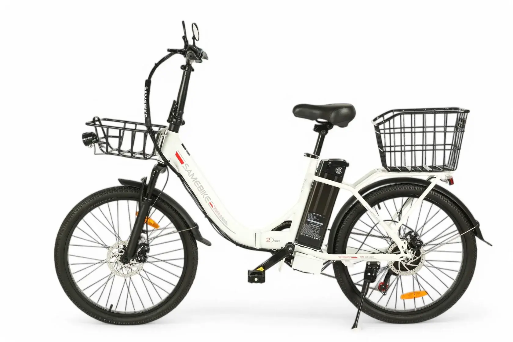 Электровелосипед SameBike City Master белый 1