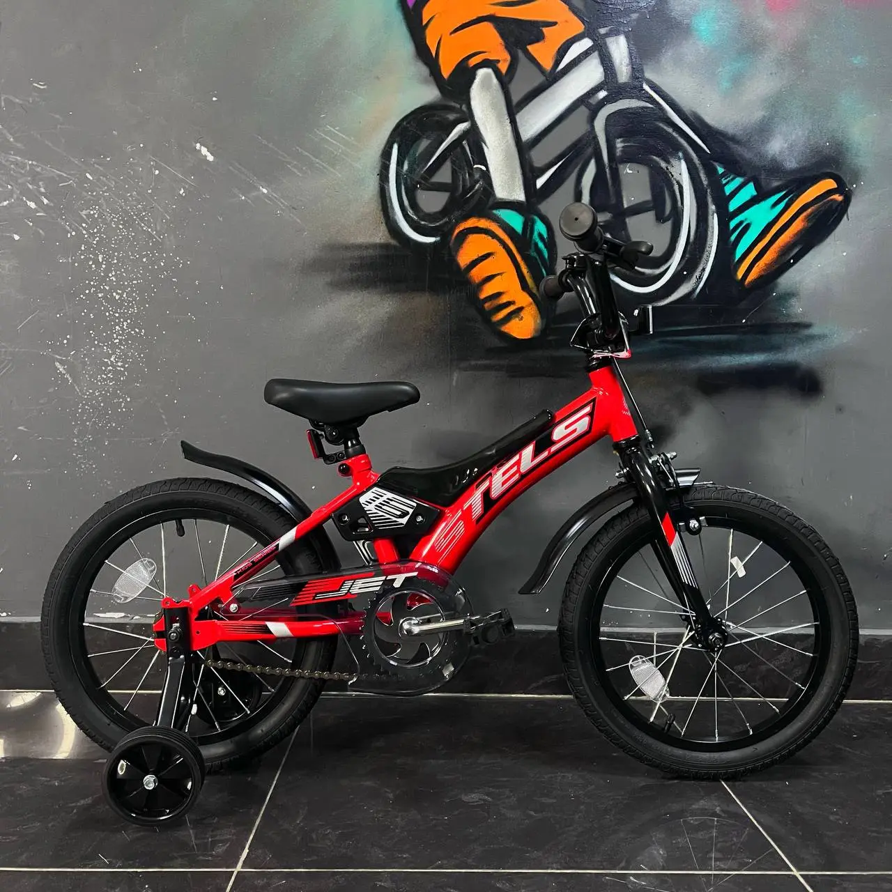 Детский велосипед Stels Jet 16 красный 1