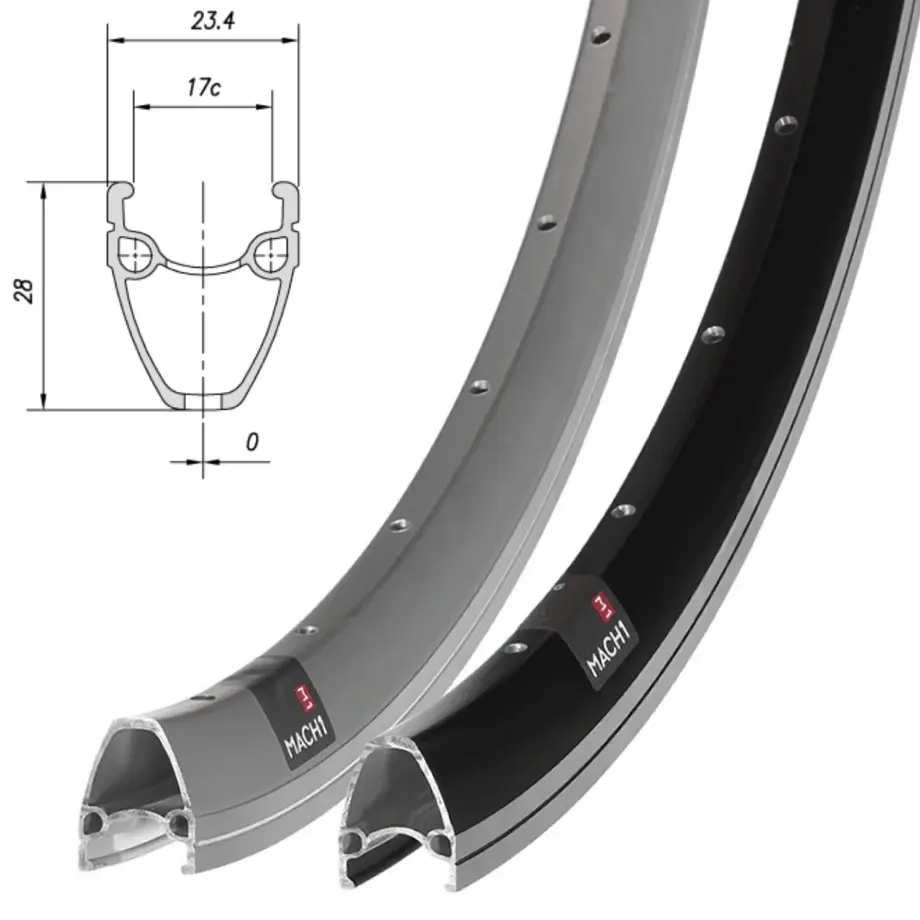Обод Mach1, NEO, 27,5" (584x19), 32отв., AV, пистон., disc, черный 1