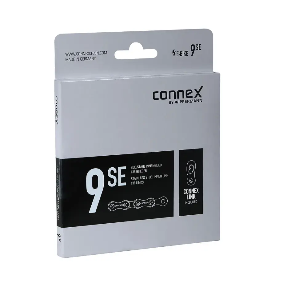 Цепь Connex, 9sE, для электровел-в, 9 скор., 1/2" x 11/128", 136 зв., серебристый 1