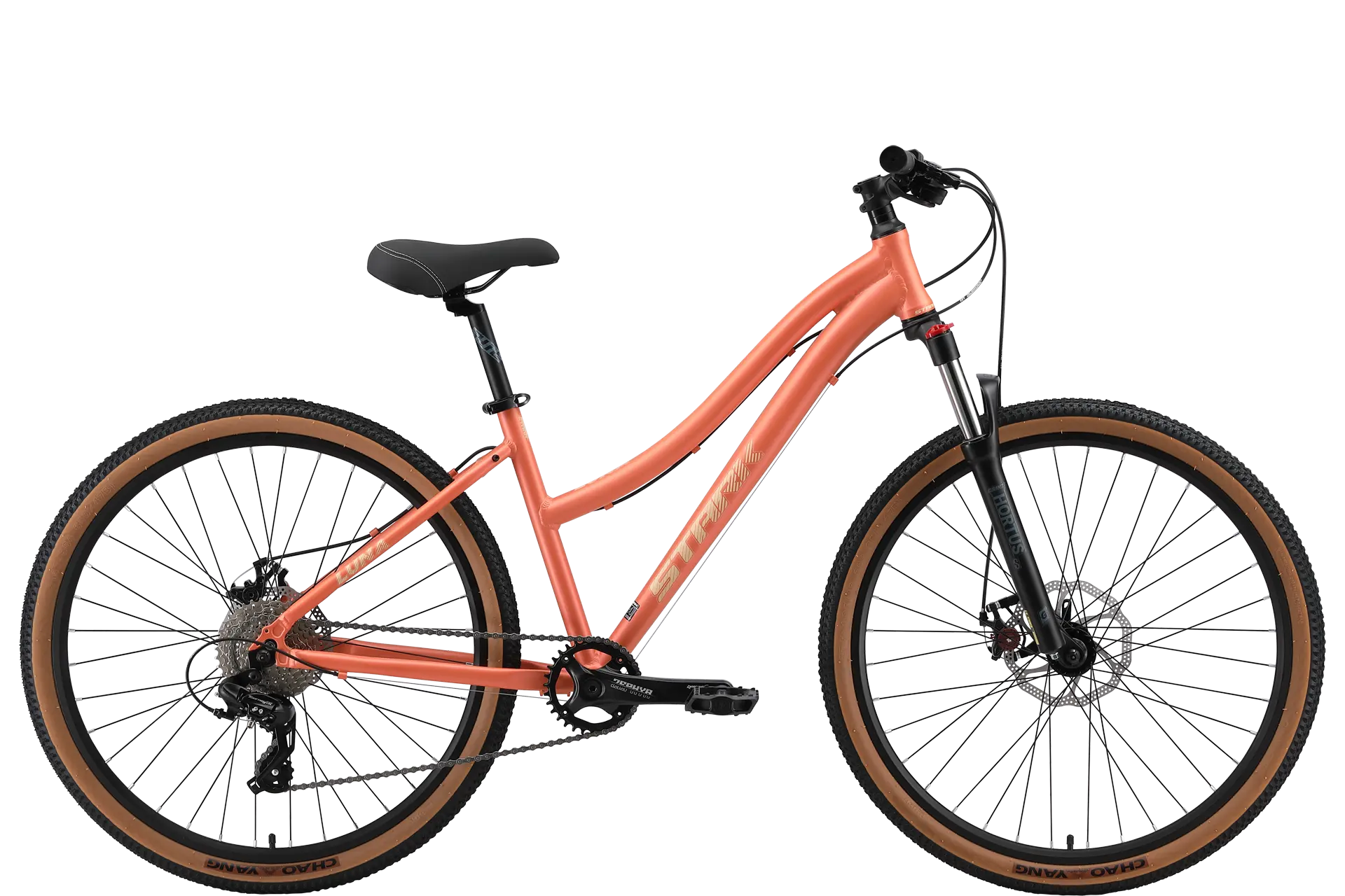 Велосипед Stark Luna 27.1 D коралловый матовый-персиковый 1