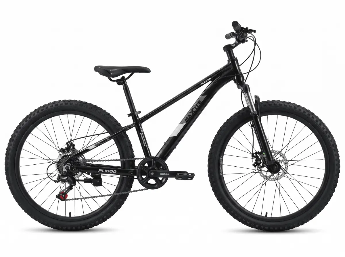 Велосипед Maxter PL1000 suspension 24 черный-серый 1