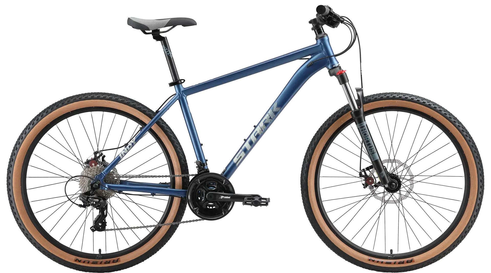Велосипед Stark Indy 27.1 D берлинская лазурь матовый/серый 1