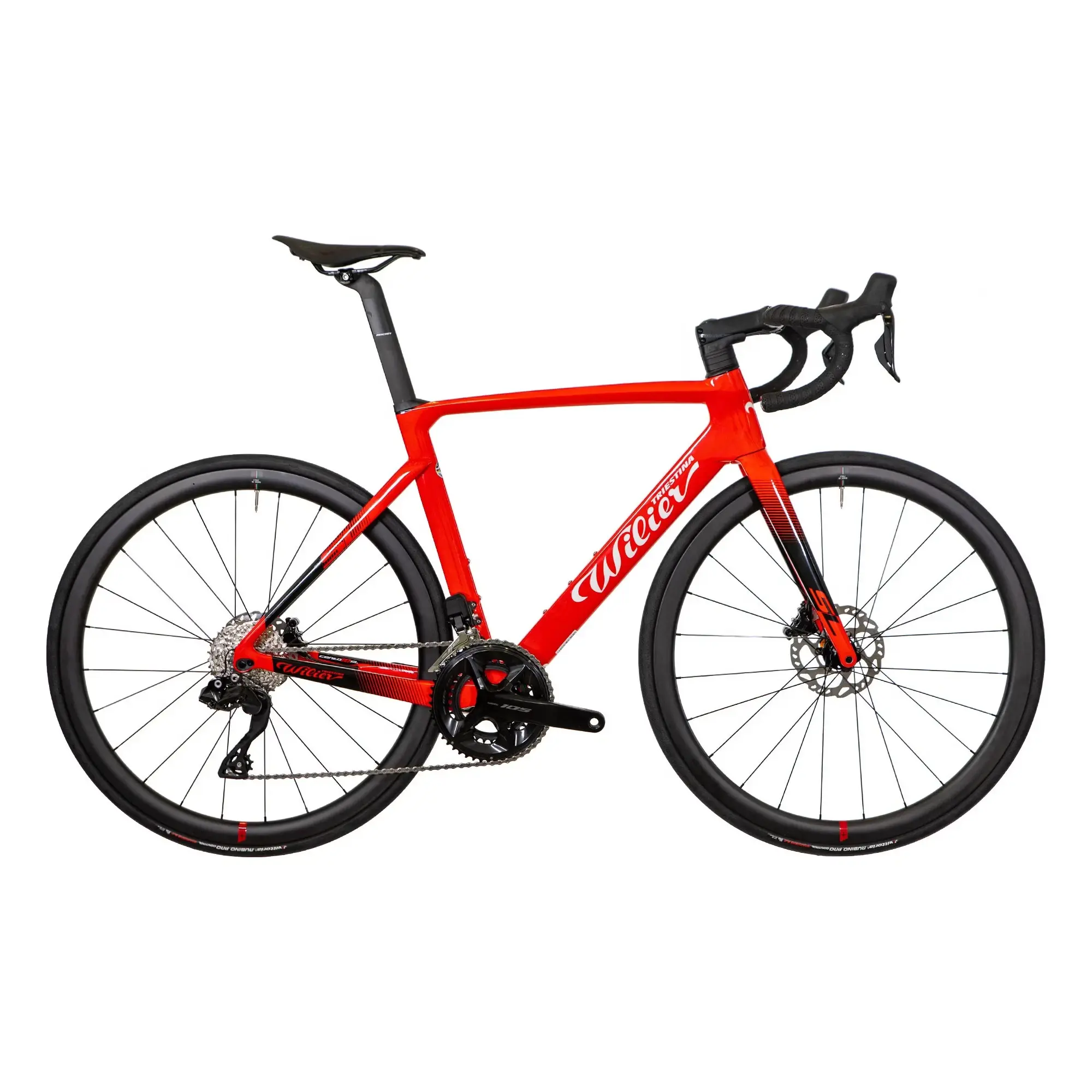 Велосипед Wilier Cento 10 SL DISC Shimano 105 Di2 2x12 Shimano RS171 размер M Red/Black 1