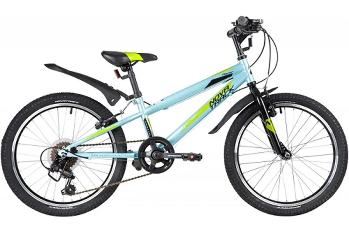 Детский велосипед Novatrack Racer 20 20SH6V.RACER.BL20 (голубой/черный, 2020) 1