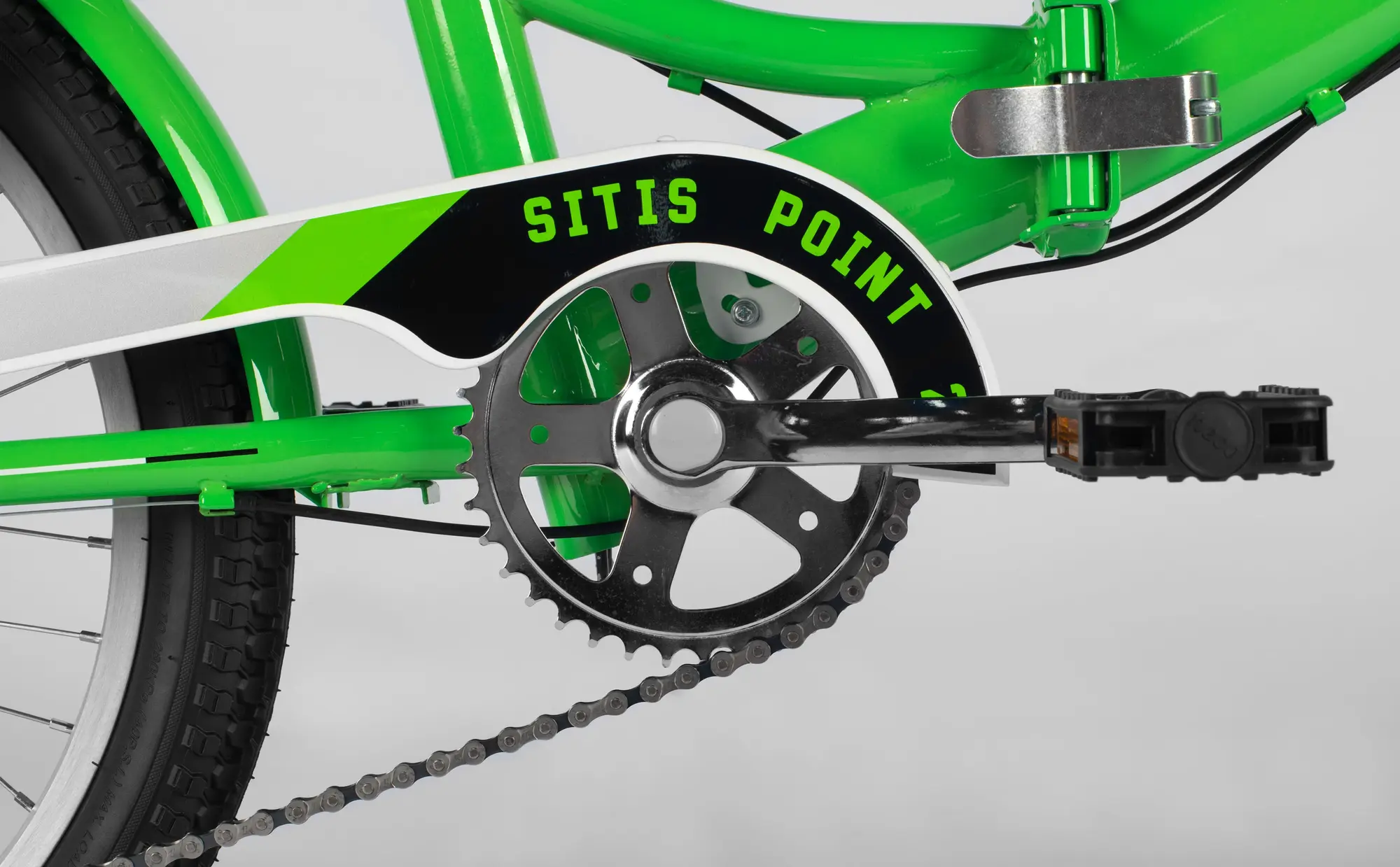 Складной велосипед SITIS POINT 7SP 20 Green-White-Black 1