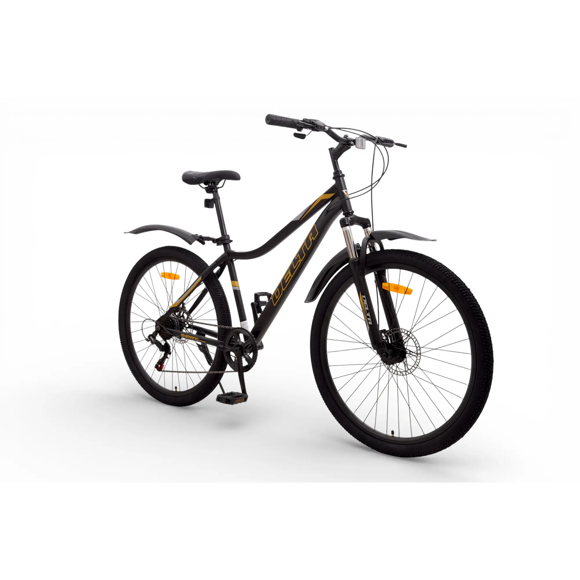 Велосипед Delta Flex 27.5 чёрно-золотой 1