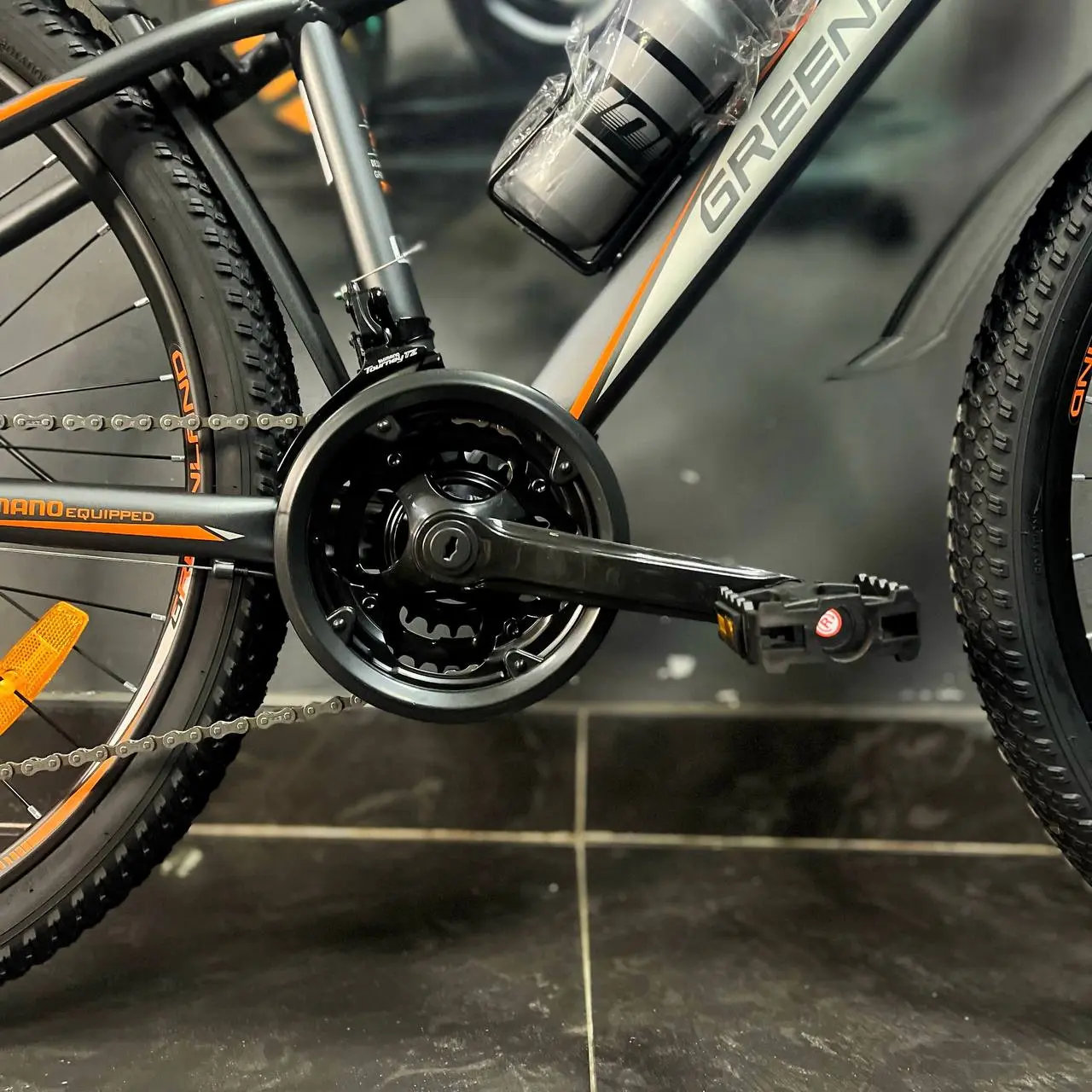 Велосипед Greenland Everest 26 1.0 черный-оранжевый 2