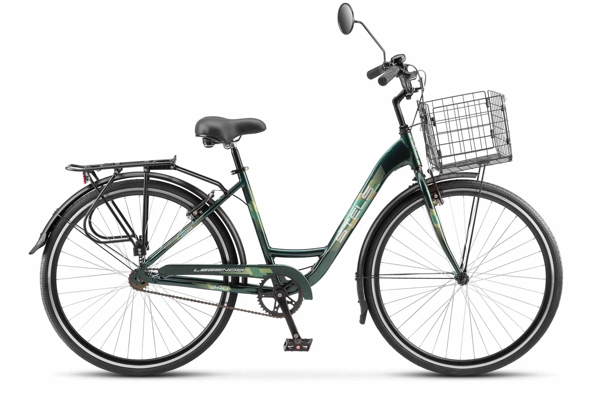 Велосипед Stels Legenda 340 28V Z010 темный-зеленый 1