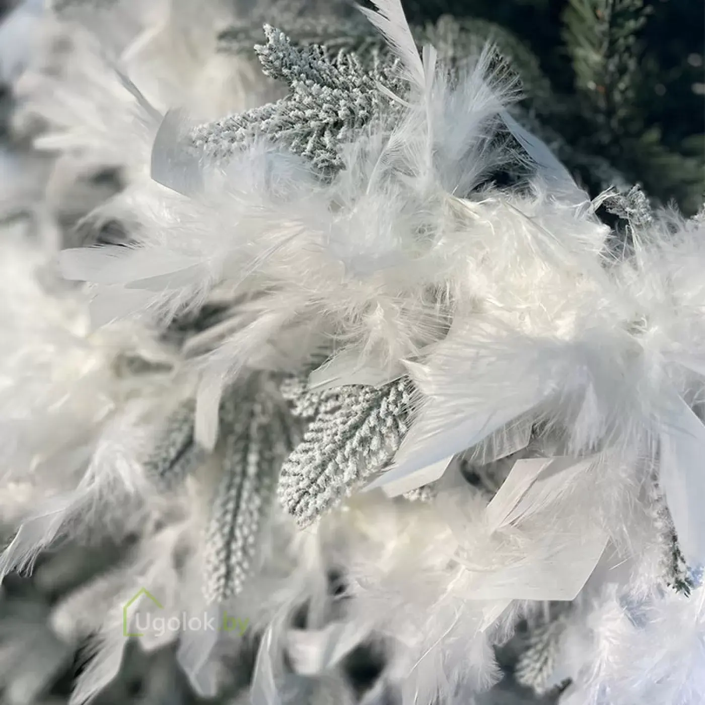 Гирлянда декоративная из перьев Боа Kaemingk 1.5 м белый 1