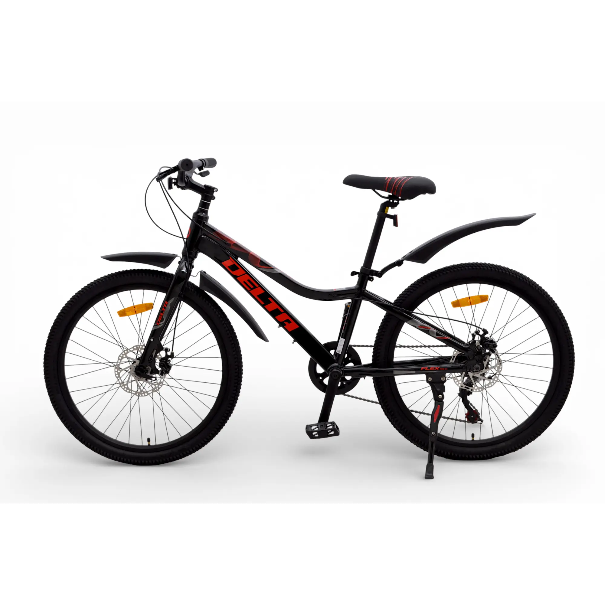 Велосипед Delta Flex Pro 24 чёрно-красный 1