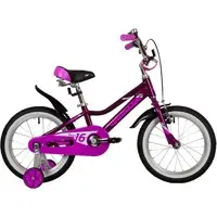 Детский велосипед Novatrack Novara 16 2022 165ANOVARA.VL22 (фиолетовый) 2