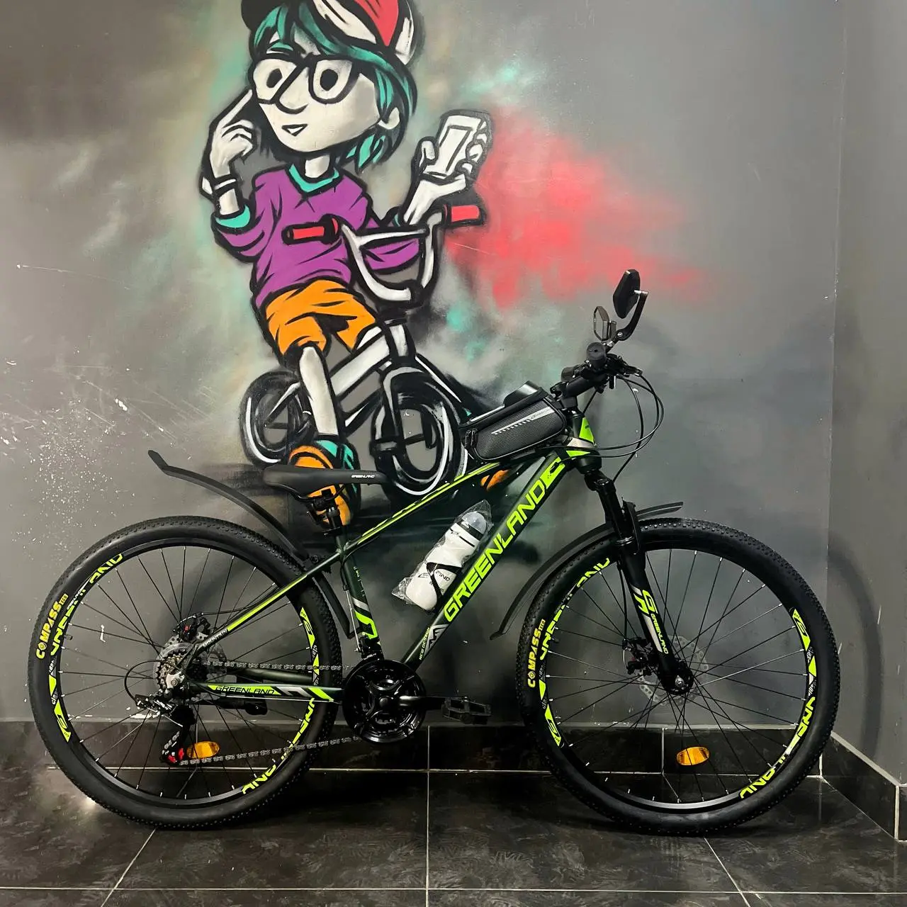 Велосипед Greenland Draft 27.5 темно-зеленый 2