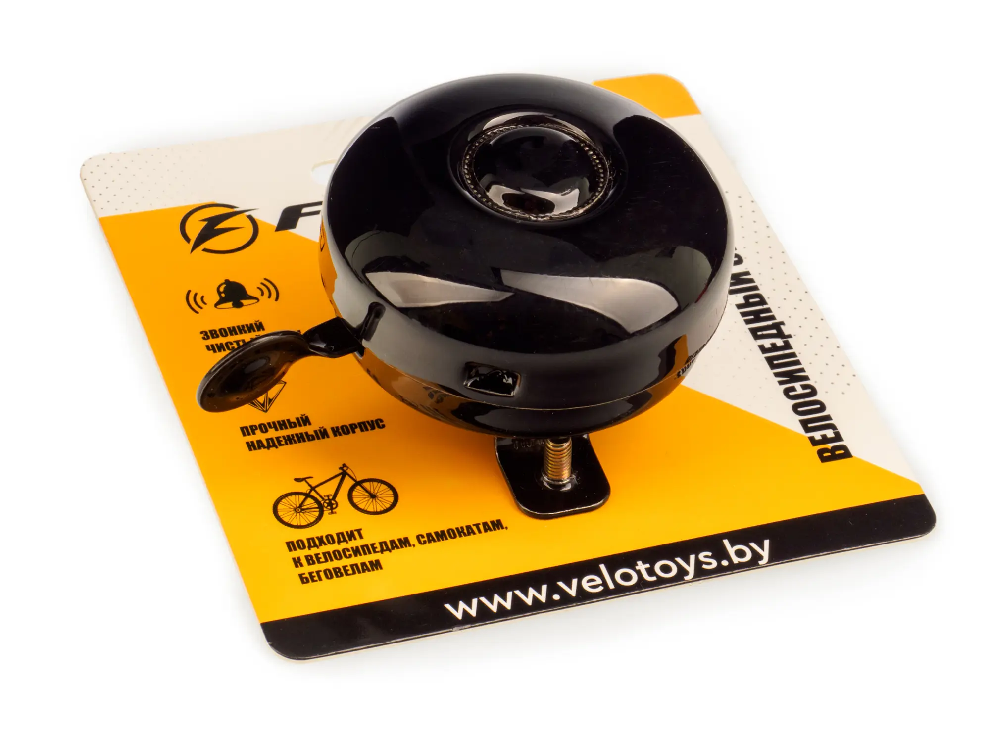 Звонок велосипедный 58 мм TD-0201BK 1