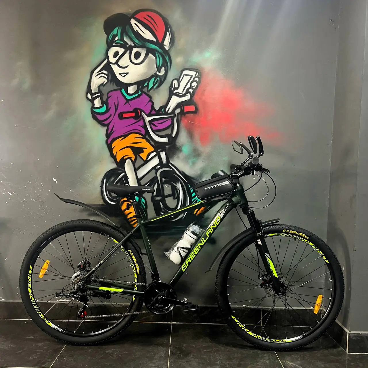 Велосипед Greenland Scorpion Pro 29 темно-зеленый 2