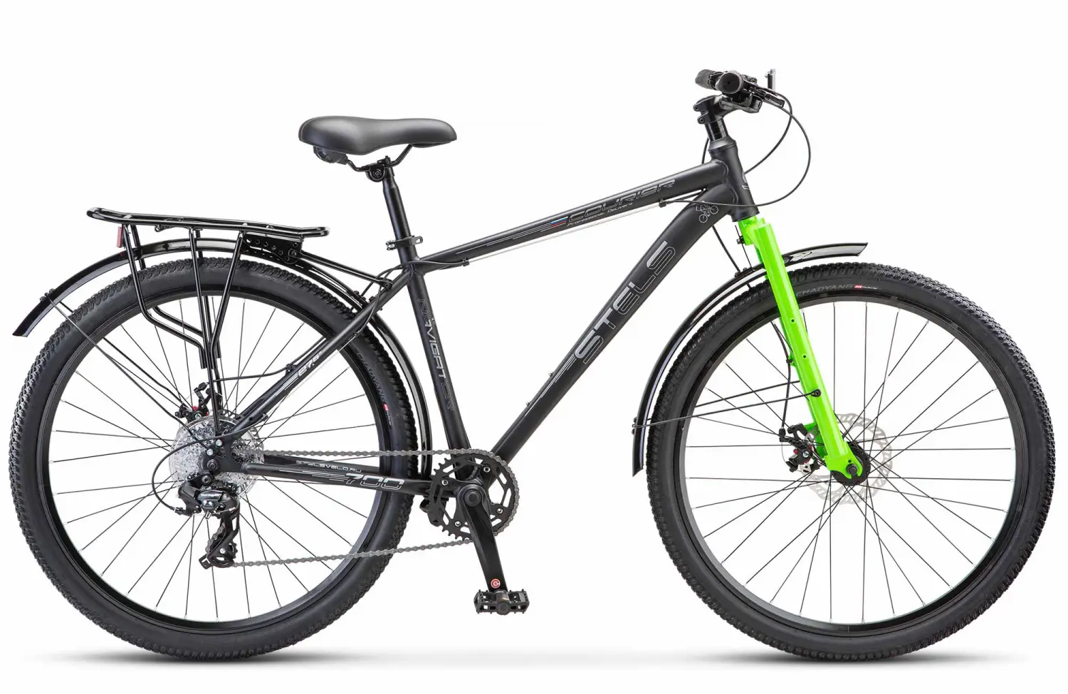 Велосипед Stels Navigator-705 MD 27.5 Курьер черный 1