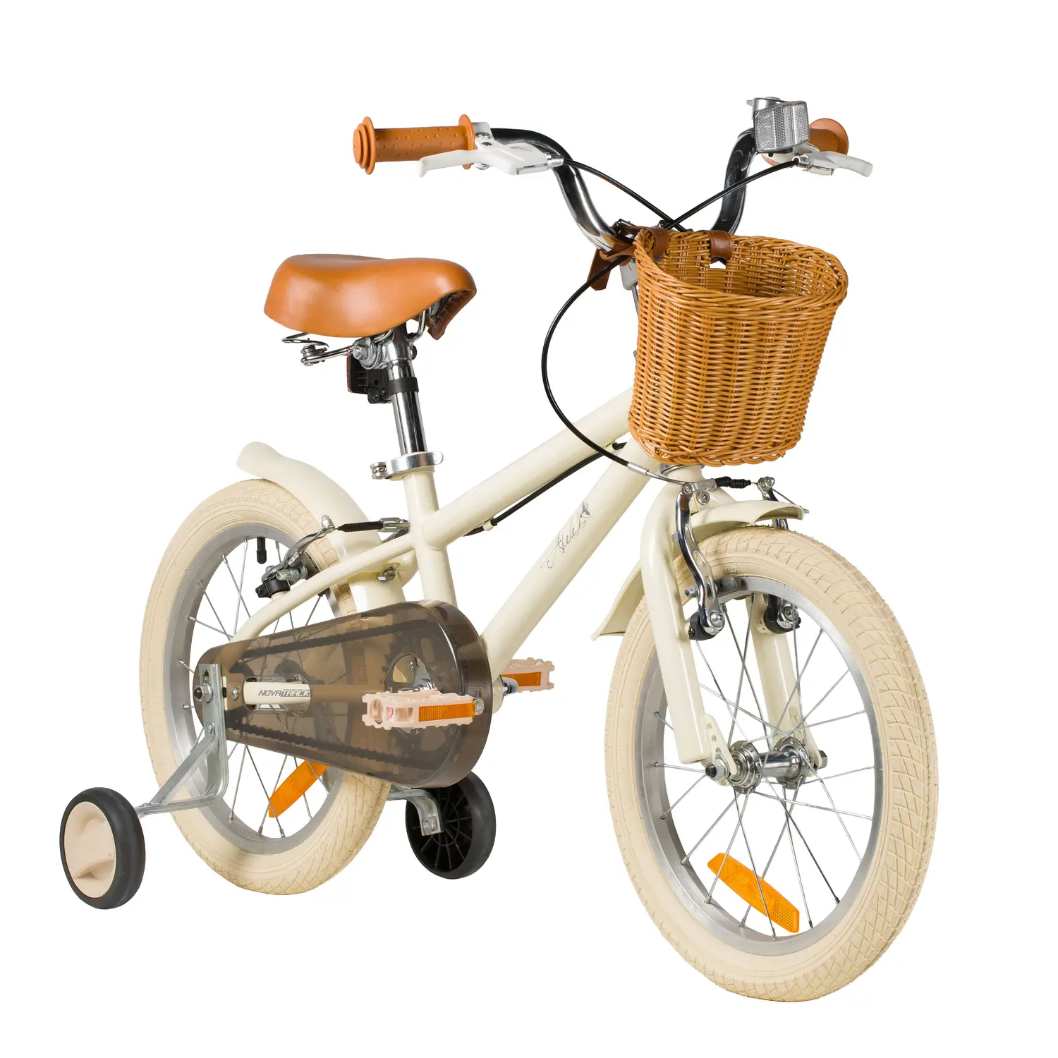 Детский велосипед Novatrack Adele 16 бежевый 1