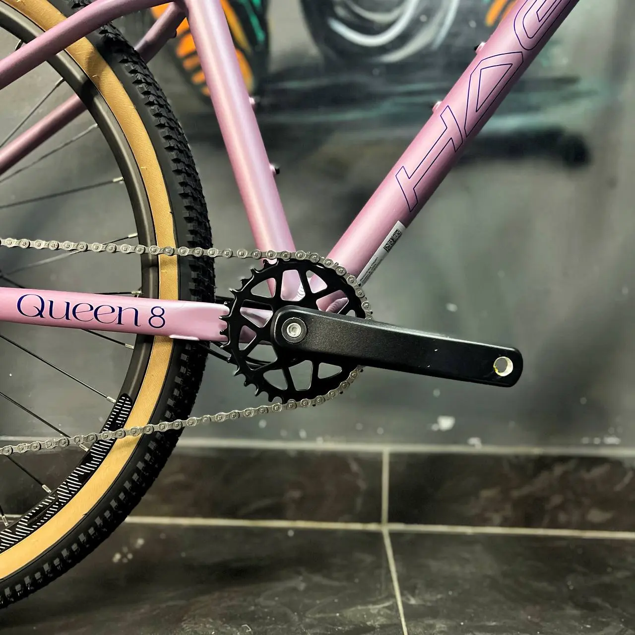 Велосипед Hagen Queen 8 27,5 лиловый матовый 2