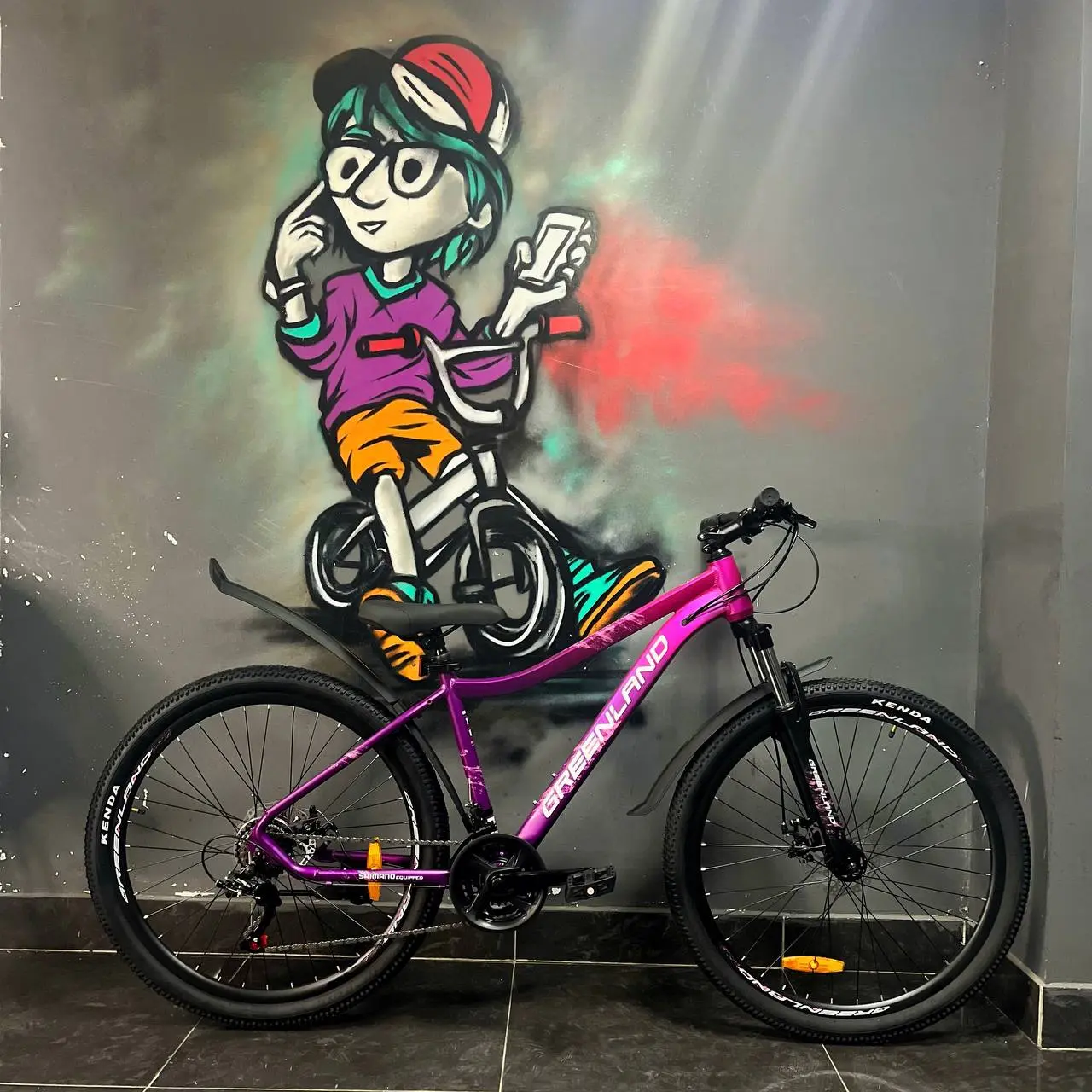 Велосипед Greenland Demetra 27.5 Pro фиолетовый 1