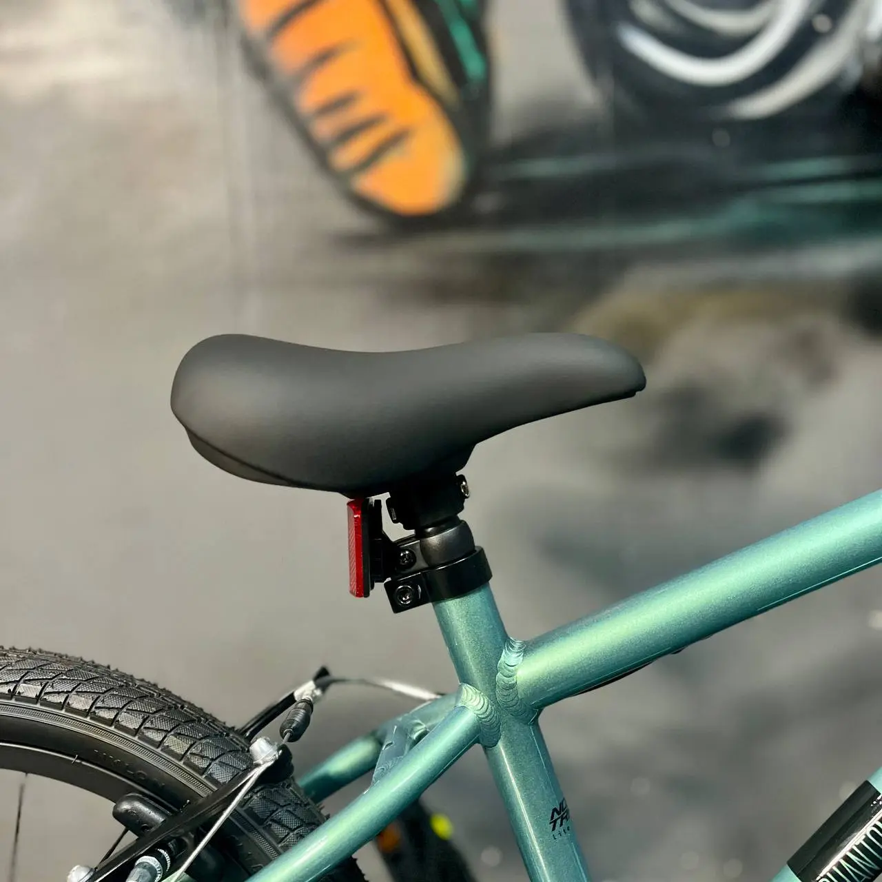 Детский велосипед Novatrack Phantom 16 серо-зелёный хамелеон 2