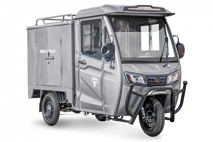 Грузовой электротрицикл Rutrike КАРГО Кабина Дуал темно-синий 1