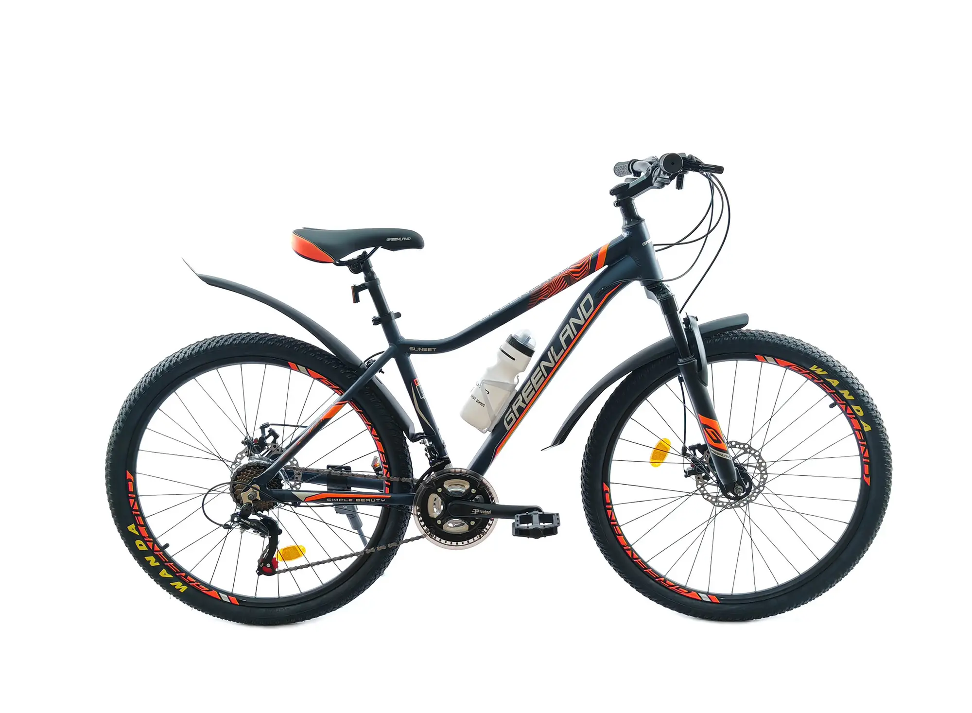 Велосипед Greenland Sunset 26 7S синий-оранжевый 1