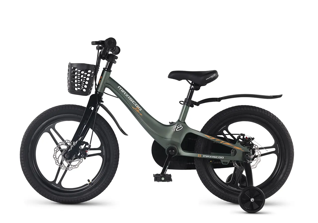 Детский велосипед Maxiscoo Jazz Pro 18 2026 / MSC-J1854P зеленый матовый 1