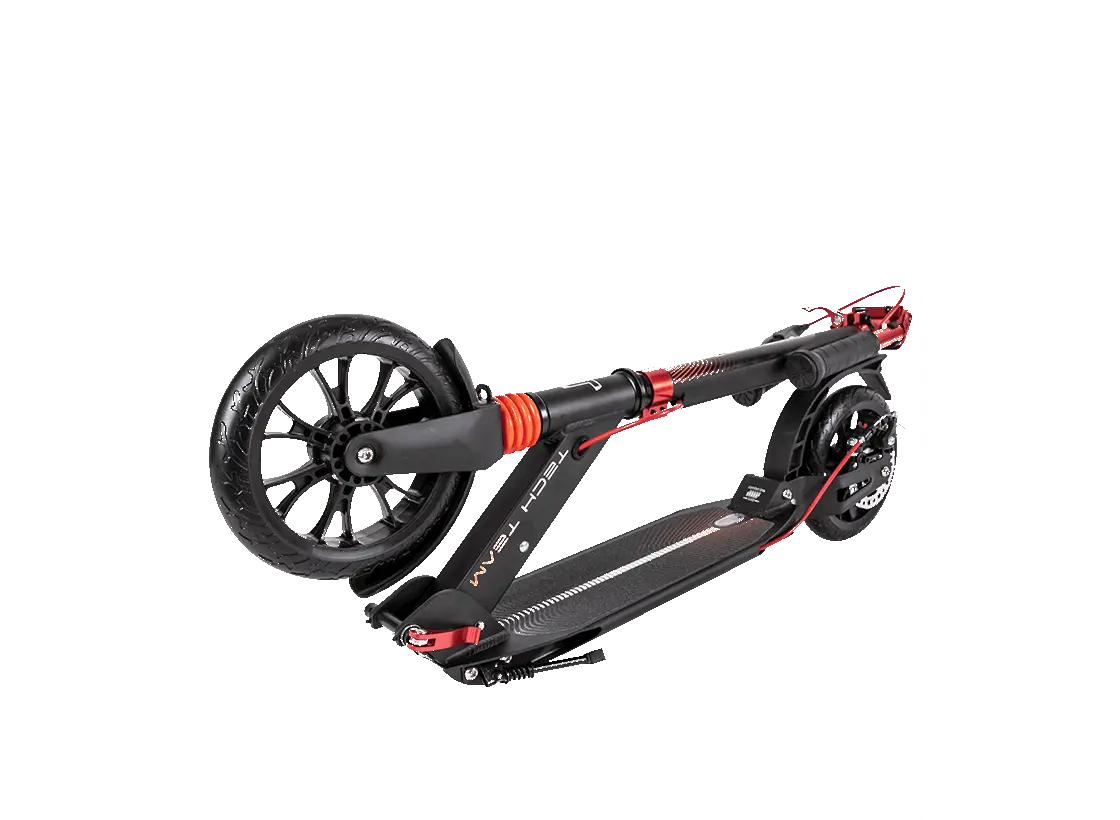 Двухколесный подростковый самокат Tech Team City Scooter Disk Brake красный 2