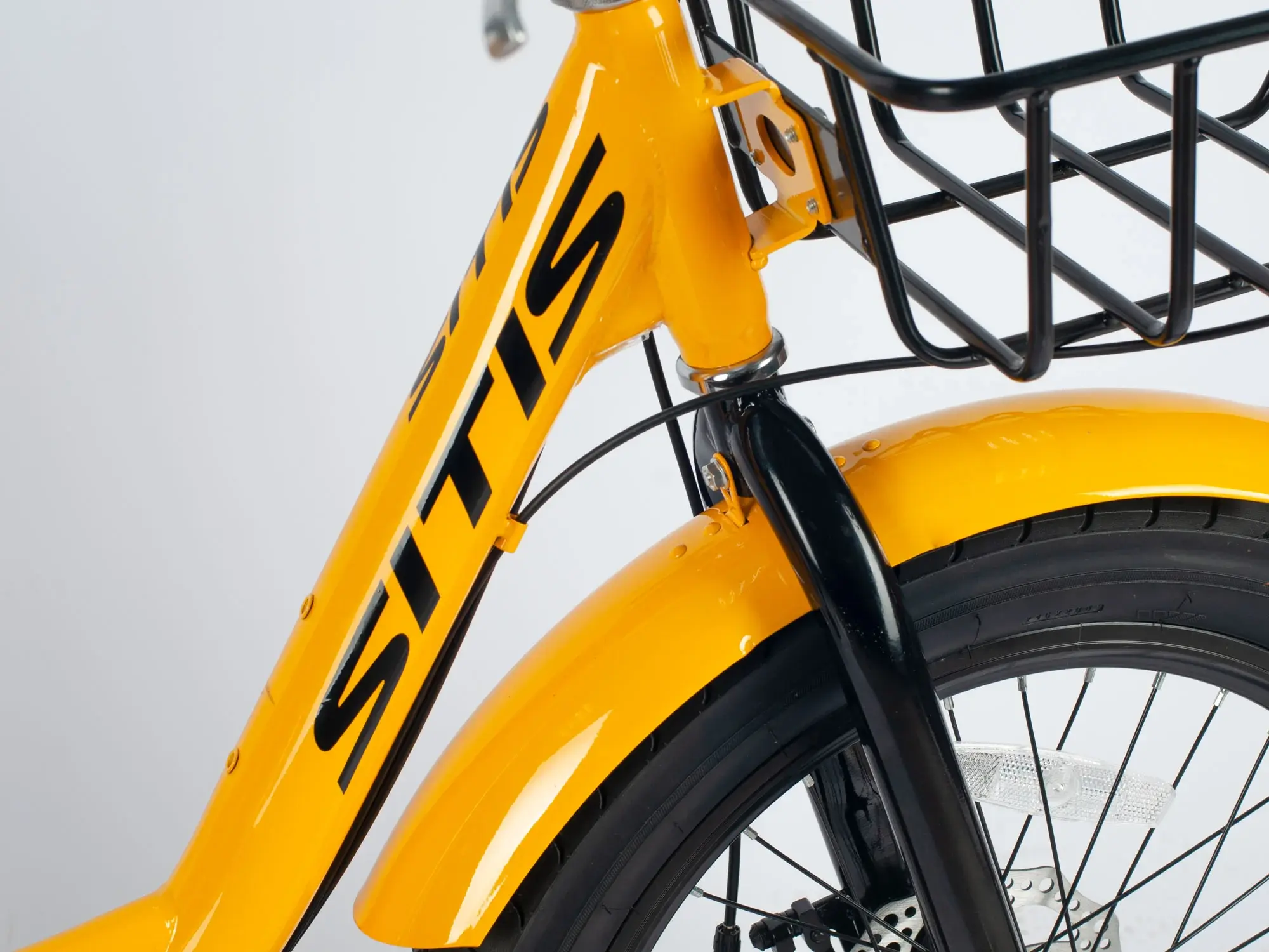 Велосипед трехколесный SITIS CARGO рикша FAT 20 steel Yellow-Black 1