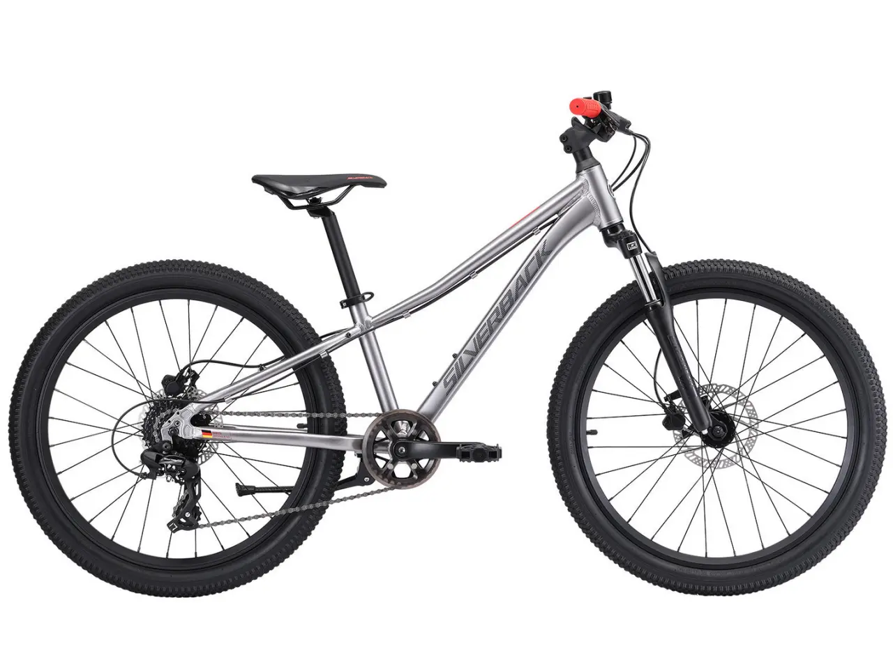 Велосипед Silverback SPYKE 24 SE GLOSS MOONDUST METALLIC GREY/GLOSS RED 1